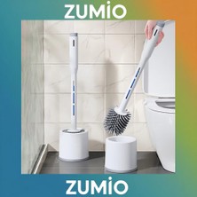 Zumio Deterjan Hazneli Silikon Tuvalet Fırçası – Sıvı Sabun Hazneli, Hijyenik, Kolay Temizlenen, Esnek Silikon Kıllı, Banyo & Klozet Temizlik Fırçası