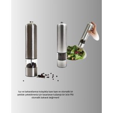 OEMTR Pilli Baharat Değirmeni Karabiber Tuz ve Baharat Öğütücü