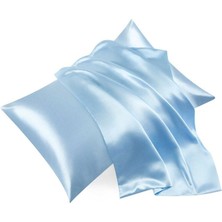 İlk El Grup Ieg™ Beauty Sleep 2’li Mikrosaten Set - Saç ve Cilt Dostu Bebek Mavi Yastık Kılıfı