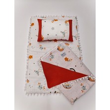 Özgürce Yumuşak ve Konforlu 3'lü Bebek Alt Açma Seti, Müslin ve Pike Kumaşlı