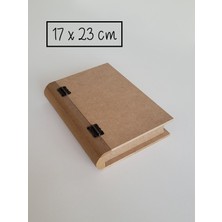 Yegane Concept Ahşap, Ham Mdf, Boyanabilir Kitap Kutu 17x23  cm
