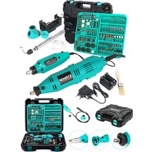 Schatz Profesyonel 130W Çok Fonksiyonlu Gravür Oyma Dremel Taşlama Zımpara Kesme Set 352 Parça