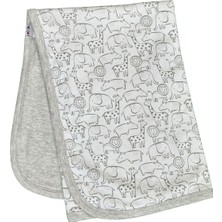 Özgürce Doğal ve Yumuşak Hayvan Desenli Bebek Battaniyesi 80X80 cm