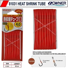 Owner 81031 Heat Shrink Tube 1.2m Red