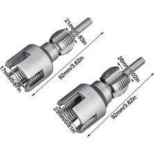 Trendhane 2' Li Set İç Dış Plastik Boru Diş Açma Seti 1/2 ve 3/4 İnç Borularla Uyumlu Türkiye Menşeli