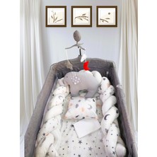 Özgürce Rüya Tatili Örgülü Bebek Beşik Yatak Takımı Seti