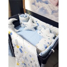 Özgürce 70X110 Bebek Uyku Seti 11 Parça Beşik Kenar Korumalık Park Yataklar Için