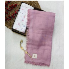 Özgürce Yumuşak Müslin ve Pamuk Battaniye Seti + Emzik Askısı Hediye, Şık Kutuda