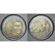 Banknoting Fransa 2 Euro 2018 Hatıra-Simone Veil. Kapamada.