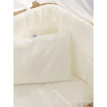 Özgürce Ekru Pamuklu Bebek Uyku Seti 50X90 Cm, Yumuşak ve Rahat Uyku Deneyimi