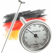 Sevgift Tfa 19.2008 Çubuk Termometre | Uzun Problu Ibreli Kompost Termometresi 40CM