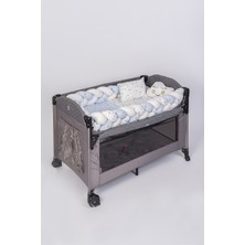 Özgürce Yıldız Desenli Mavi Park Yatak Uyku Seti, Rahat ve Şık Tasarım