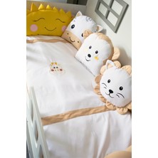 Özgürce Yumuşak ve Güvenli Montessori Bebek Uyku Seti, Örgü Yan Korumalı, 90X190/100X200