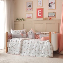 Özgürce Sevimli Köpek Temalı Montessori Uyku Seti, Pamuk Müslin, Pastel Renkler