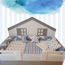 Özgürce Yıldızlı Montessori Uyku Seti, Rahat ve Şık Çocuk Uyku Kıyafeti