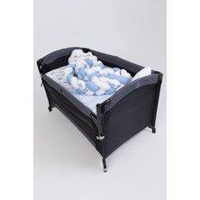 Özgürce Renkli Örgülü Bebek Park Beşik Uyku Seti, Farklı Boyut Seçenekleri