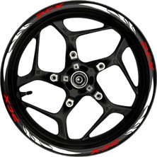 Ruselland Pcx Kırmızı Yazılı  Beyaz Pençe Şeritli