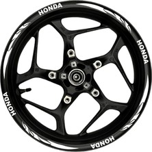 Ruselland Honda Beyaz Yazılı  Beyaz Pençe Şeritli