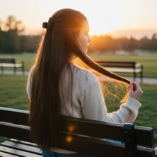 Subutu Fiber Sen Düz 8 Parça Çıt Çıt / Kahve Karamel