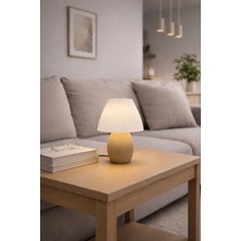 Rumon Abajur | Plastik Dokulu Kompakt Tasarım