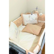 Özgürce Bebek Park Yatak Uyku Seti, Nevresim Takımı, 70X110, Kahverengi