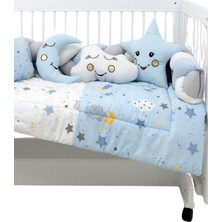 Özgürce Renkli 8 Parça Örgü Uyku Seti, 60X120CM, Beşik Için Rahat ve Şık