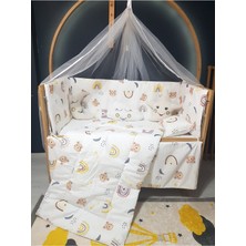 Özgürce Çift Taraflı Bebek Uyku Seti 60X120, Cibinlikli ve Aparatlı, Rahat Uyku