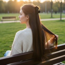 Subutu Fiber Sen Düz 8 Parça Çıt Çıt / Koyu Kahve