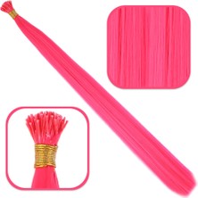 Subutu Fiber Sen Boncuk Kaynaklık Renkli / Koyu Pembe / 100 Adet