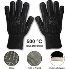 Dooman Yüksek Isıya Dayanıklı Barbekü Mangal ve Fırın Eldiveni (500°C)