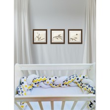 Özgürce Yumuşak ve Şık Örgü Bebek Beşik Yan Koruma Seti, Güvenle Uyku Keyfi