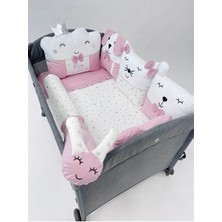 Özgürce Konforlu Park Yatak Uyku Seti, Anne Yanı Beşik Seti 70X110CM