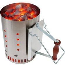 Meaty & Cheesy Elite Mega Kömür Tutuşturma Bacası – Paslanmaz Çelik Hızlı ve Pratik Mangal Kömürü Yakma Aparatı