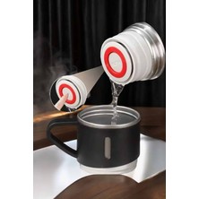 Derin Stok ve Dayanıklı 3 Bardaklı Termos Seti Uzun Süre Isı Koruma Özellikli