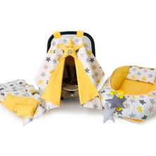 Özgürce Yumuşak Puset Örtüsü, Minderi ve Babynest Seti – 3 Parça Konforlu Kombinasyon