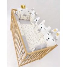 Özgürce Gri Bebek Beşik Uyku Seti, 60X120CM, Yumuşak ve Konforlu Uyku Alanı