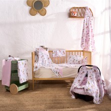 Özgürce Doğal Müslin Bebek Uyku ve Taşıma Seti, Ceylan Desen, Ponpon Detaylı