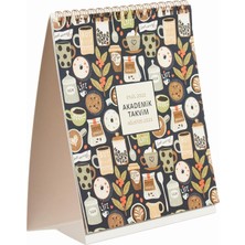 Hype Store Akademik Masa Takvimi, Kahve, 17.5X20 cm