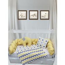 Özgürce Yumuşak ve Rahat Bebek Uyku Seti 60X120, 5 Parça, 3 Örgülü Tasarım
