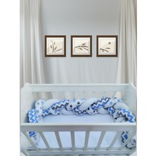 Özgürce Renkli ve Şık Örgü Bebek Beşik Yan Koruma, Güvenle Kullanılır