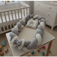 Özgürce Rahat ve Şık Çok Fonksiyonlu Örgü Model Bebek Yatak Seti