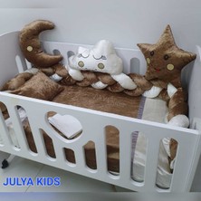 Özgürce Örgülü Bebek Beşik Uyku Seti 7 Parça, Rahat ve Şık Uyku Alanı