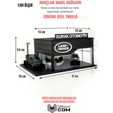 3dpazarıcom 1/64 Ölçekli Land Rover Diorama Tasarımlı Araç Sergileme Garajı 3D Baskı