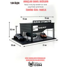 3dpazarıcom 1/64 Ölçekli Seat Diorama Tasarımlı Araç Sergileme Garajı 3D Baskı
