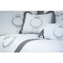 Özgürce Bebek Uyku Seti 70X130, Gri, Yumuşak ve Konforlu Nevresim Takımı