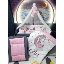 Özgürce Bebek Uyku Seti, Cibinlikli, Dijital Baskılı, 70X110, Kenar Korumalı