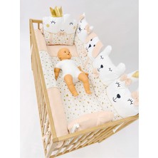 Özgürce Kadife Kalpler Bebek Beşik Uyku Seti 60X120CM, Yumuşak ve Rahat Uyku Konforu