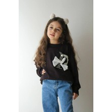 Narin Kids Bayramlık Detaylı Kot Pantolonlu Kız Çocuk Alt Üst Takımlar