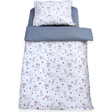 Özgürce Pamuklu Çocuk Yastık ve Çarşaf Takımı, Gri, 100X200, Yorganlı, Konforlu