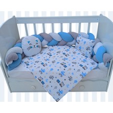 Özgürce Örgülü Bebek Uyku Seti 60X120 Beşik Için Rahat ve Şık Tasarım